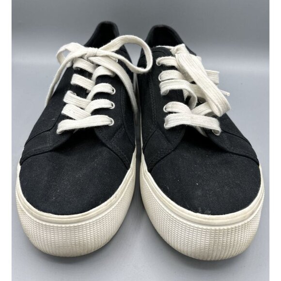 Torrid Black Canvas Platform Sneakers‎ Womens 11 W - Picture 2 of 8